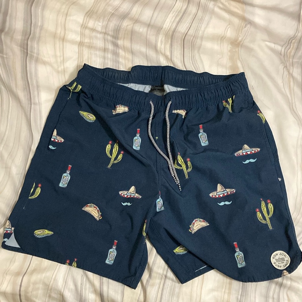 Performance Apparel Blue Swim Shorts